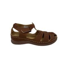 HERIEL - Sandalia Café Velcro Mujer