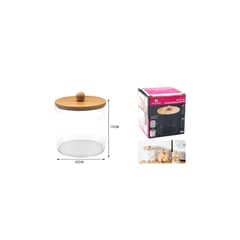 GENERICO - ORGANIZADOR CON TAPA DE BAMBU 11CM