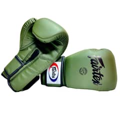 GENERICO - Guantes De Boxeo Muay Thai Fairtex green army 14 OZ