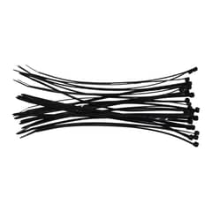 MACROTEL - Amarras Plásticas Negra 250x3mm 25 Unidades