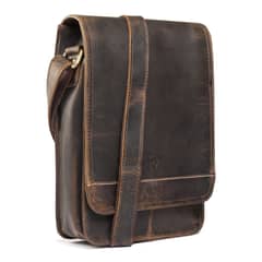 FRANZ MOSSI - Bolso de cuero Natural Cuero grueso Bolso hombro Marrón