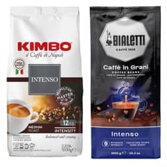 KIMBO - Cafe Intenso Grano 1k + Cafe Intenso Bialetti Grano 1k