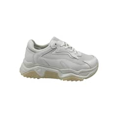 HERIEL - Zapatilla Blanca Plataforma Mujer
