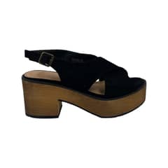 HERIEL - Sandalia Negra Plataforma