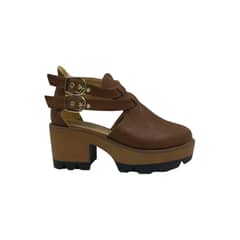 HERIEL - Zapato Café Plataforma Mujer