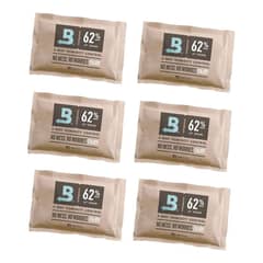 GENERICO - 6 Sobres Boveda Pack 62pct 67gr Control Humedad 2 vias