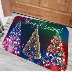 GENERICO - Alfombra Lisa De Navidad Terciopelo 40x60cm Baño Living