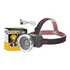 GENERICO - Linterna Led Minero Cabeza Cintillo Usb Led Xhp50 Recarga