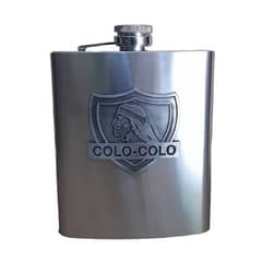 U DE CHILE - Botella Petaca Metálica 500ml Colo Colo
