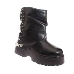 SOLLU - Botas Mujer Vía Franca Color Negro