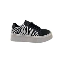 HERIEL - Zapatilla Negra Print Mujer