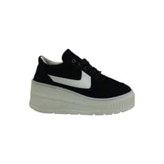 HERIEL - Zapatilla Negra Plataforma Mujer