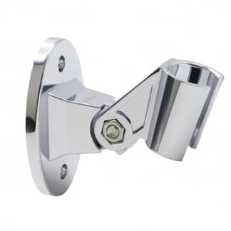 GENERICO - Soporte ducha pared ABS cromado ajustable universal