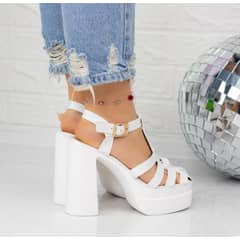 SNOOPY - Sandalias Mujer Taco Alto con Plataforma M397