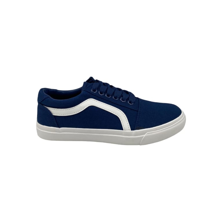 Zapatilla Azul Lona Baja