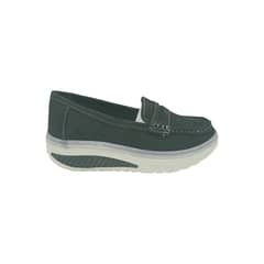 HERIEL - Mocasín Negro Plataforma Mujer