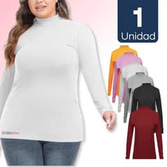 UTILISIMO - Camiseta Bambú Beatle Manga Larga Primera Capa Mujer Polera