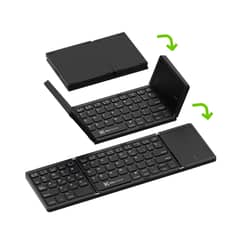 KLIP XTREM - Teclado Plegable Klip Xtreme KCK-650S-BK con Touchpad Bluetooth