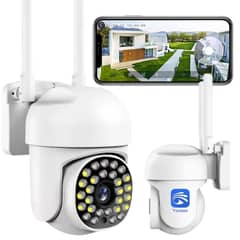 BAZUCA - Camara Seguridad Exterior Wifi Lente Giratorio PTZ FullHD 1080p