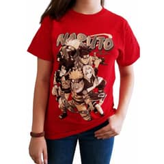 ROLY - Polera Naruto ROJA Sasuke Sakura Anime Otaku Manga