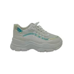 HERIEL - Zapatilla Blanca Plataforma Mujer