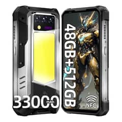 OUKITEL - Wp100 Titan 16gb/512gb 33000 Mah/66w De Carga Rápida Negro