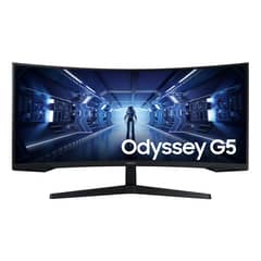 SAMSUNG - 34 Odyssey G5 G55T QHD 165Hz Monitor Gamer Curvo