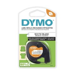 DYMO - Cinta Etiqueta Letra Tag Original para ropa 12mmx2m