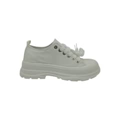 HERIEL - Zapatilla Blanca Textil Mujer