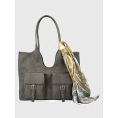 HUSH PUPPIES - Cartera Ecocuero Mujer Donna Bag Gris