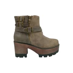 HERIEL - Botín Khaki Plataforma Mujer