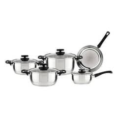 MAGEFESA - Bateria De Cocina Set Ollas 9 Piezas Acero Inox