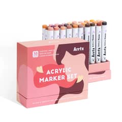 ARRTX - MARCADORES ACRÍLICOS DE 30 COLORES PIEL