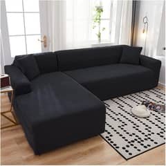 GENERICO - FUNDA TIPO L CUADRILLE SILLON MEDIANO MODULARES 2 PIEZAS NEGRO MP