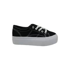 HERIEL - Zapatilla Negra Plataforma Mujer