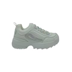 HERIEL - Zapatilla Blanca Plataforma Mujer