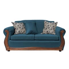 AMERICA DECORA - Sofá Para 3 Personas Gran Santi Chenille Azul X