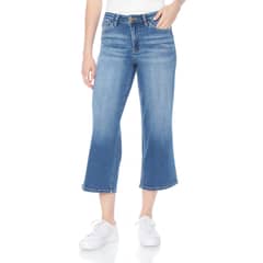 WADOS - JEANS CROP TIRO ALTO PRETINA BASICA 1 BOTON