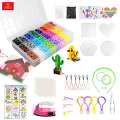 ANIKIDS - Kit 6400 Hama Perler Beads 5mm 26 Color Con Mini Plancha
