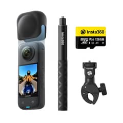 INSTA 360 - Insta360 Paquete de motocicleta X3 Con Tarjeta MicroSD de 128GB