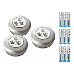 MACROTEL - Lámpara De Toque De 3 Led Pack De 3 Luces
