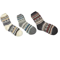 MPROPIA - Pack 3 Pares Calceta Gruesa Unisex Invierno Diseños 3563