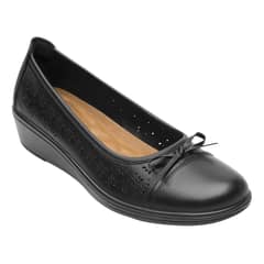 FLEXI - Zapato Mujer Cuero Castaña Negro