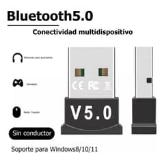 GENERICO - Adaptador Transmisor Receptor Bluetooth 5.0 Usb Notebook Pc