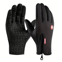 EVERSO - Guantes Térmicos Impermeables Touch Antideslizante Motobici Única