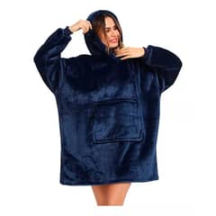 GENERICO - Polerones Felpa Con Capucha Manta Polar Bata Frazada Invierno