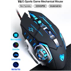T WOLF - Mouse Gamer Alámbrico T-Wolf V6