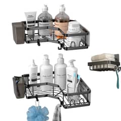 CASATUA - Organizador De Ducha Repisa Baño + Jabonera Set 3 Inoxidable