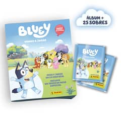 PANINI CHILE - Pack Álbum + Caja 25 Sobres Bluey 2 - Vamos A Jugar