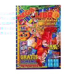 GENERICO - Mega Libro para pintar y jugar Dragon Ball Z